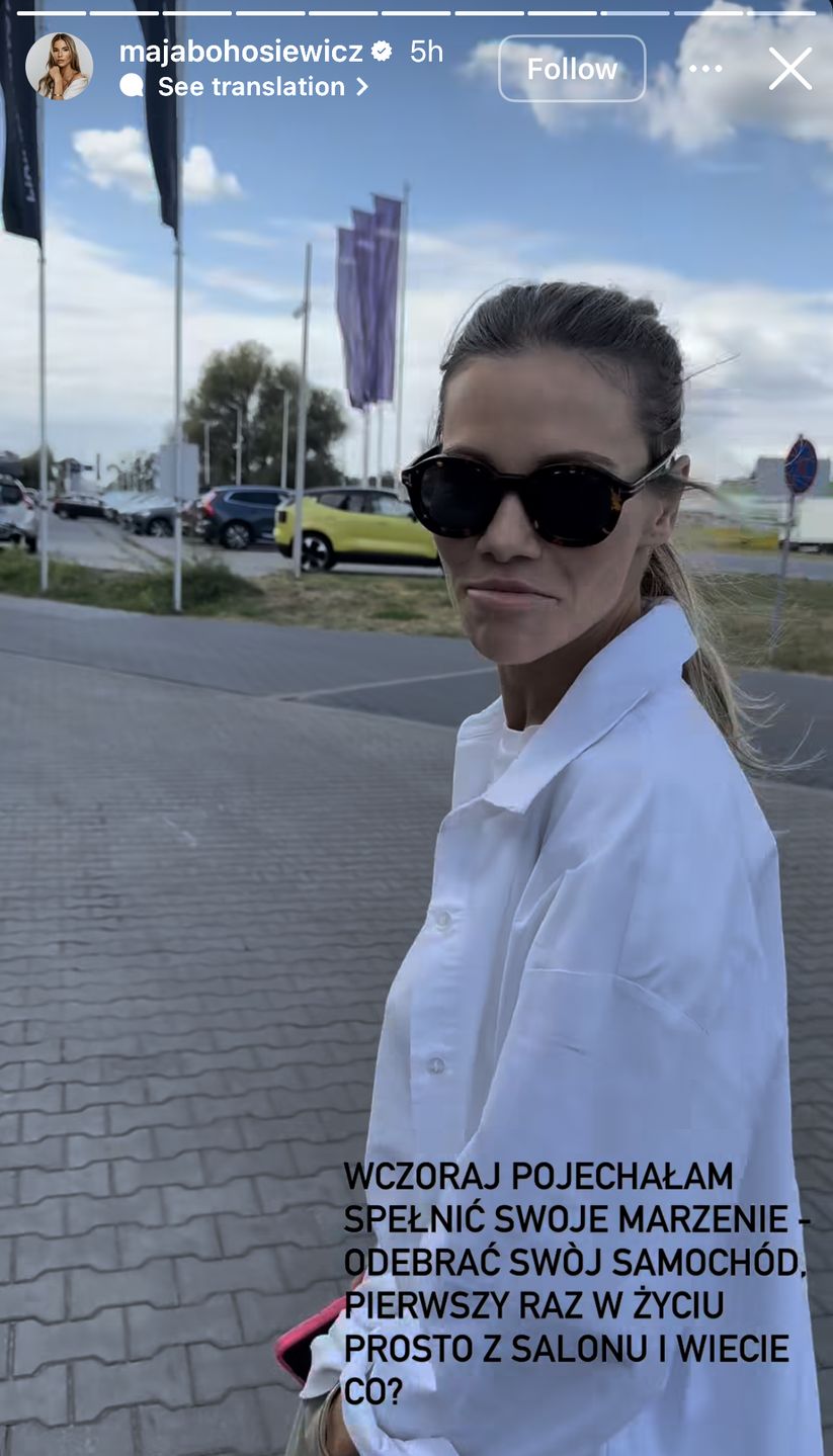 Maja Bohosiewicz przeżywa zakup nowego samochodu