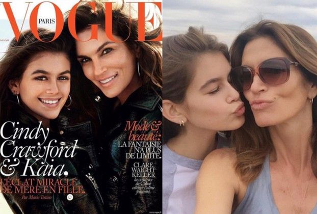 Cindy Crawford z córką na okładce "Vogue'a"!