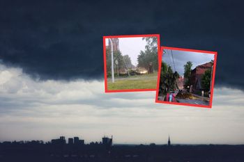 Burze suną przez woj. śląskie. Ulewny deszcz i silny wiatr paraliżują region