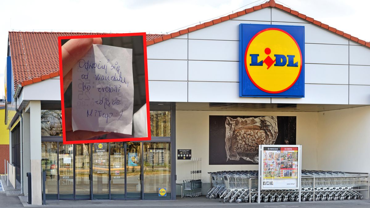 Taką karteczkę znalazła za wycieraczką.