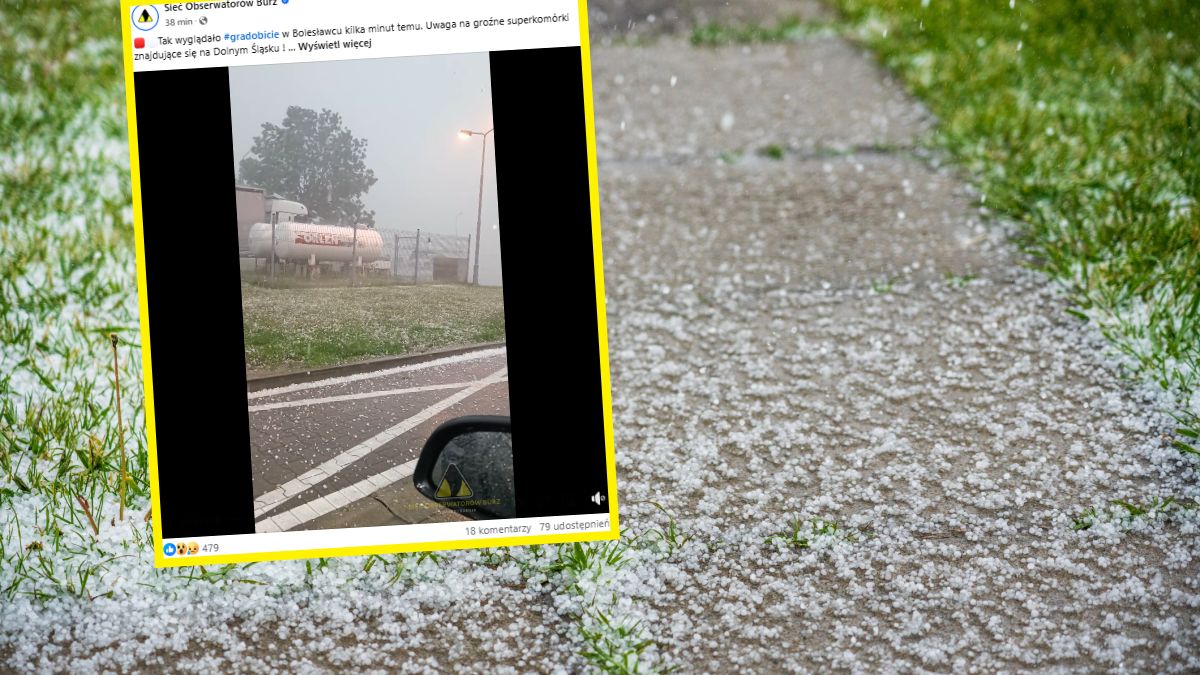 Gradobicie w Bolesławcu