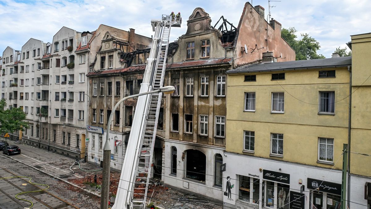 Pożar w kamienicy w Poznaniu na Jeżycach