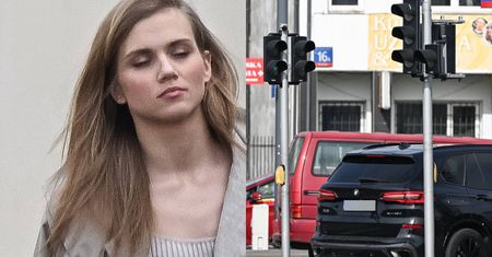 Wymęczona Kaczorowska wsiadła w BMW i PRZEJECHAŁA na czerwonym. Nagrabiła sobie na ulicy [ZDJĘCIA]