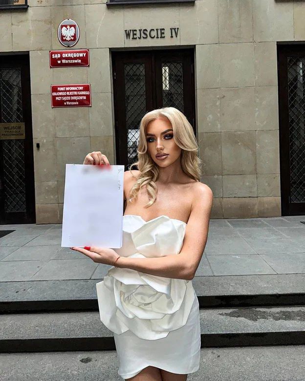 Caroline Derpienski pokazała pismo od prawnika
