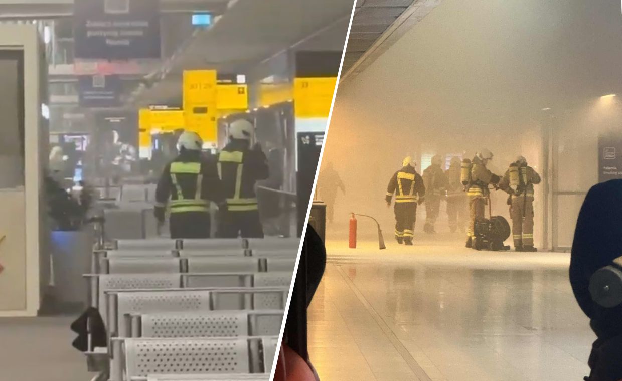 wiadomości,aktualności,WP Wiadomości Dym na Lotnisku Chopina. Ewakuowano terminal