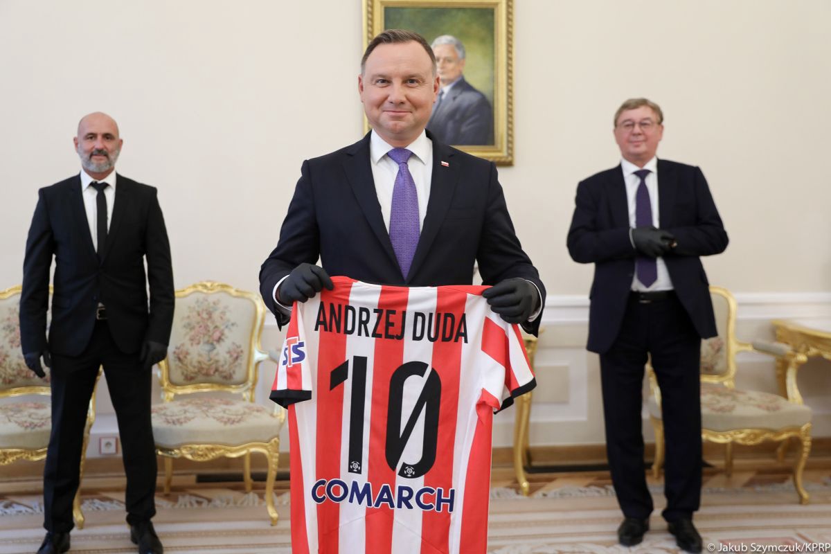 Andrzej Duda zaprosił do Pałacu Prezydenckiego swój ulubiony piłkarski klub