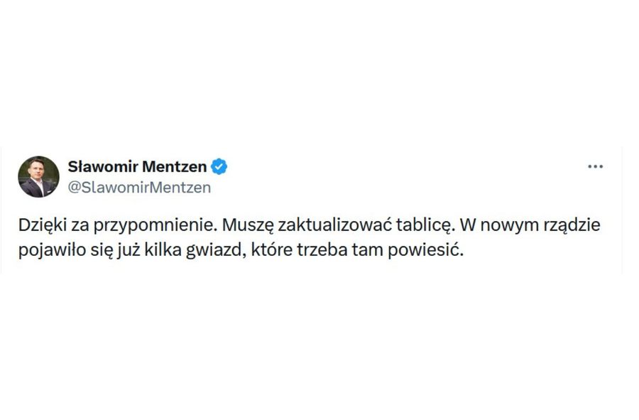 Odpowiedź Sławomira Mentzena na zaczepkę Radosława Sikorskiego