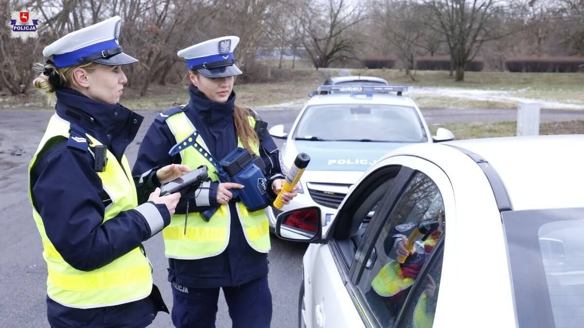 Kontrola drogowa policji