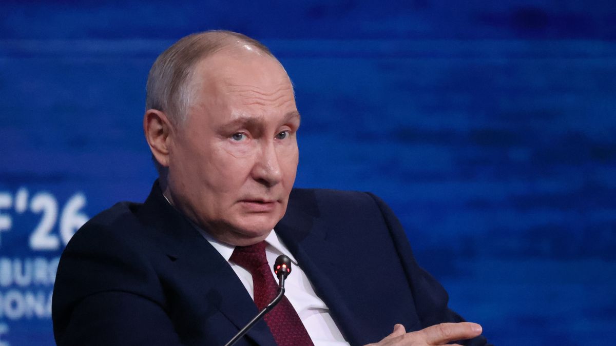 SAINT PETERSBURG, RUSSIA - JUNE 5: Russian President Vladimir Putin speaks during the plenary of the Saint Petersburg International Economic Forum SPIEF'26 on June 5, 2026 in Saint Petersburg, Russia. Russian President Vladimir Putin took part in the annual business forum on Friday. (Photo by Contributor/Getty Images)