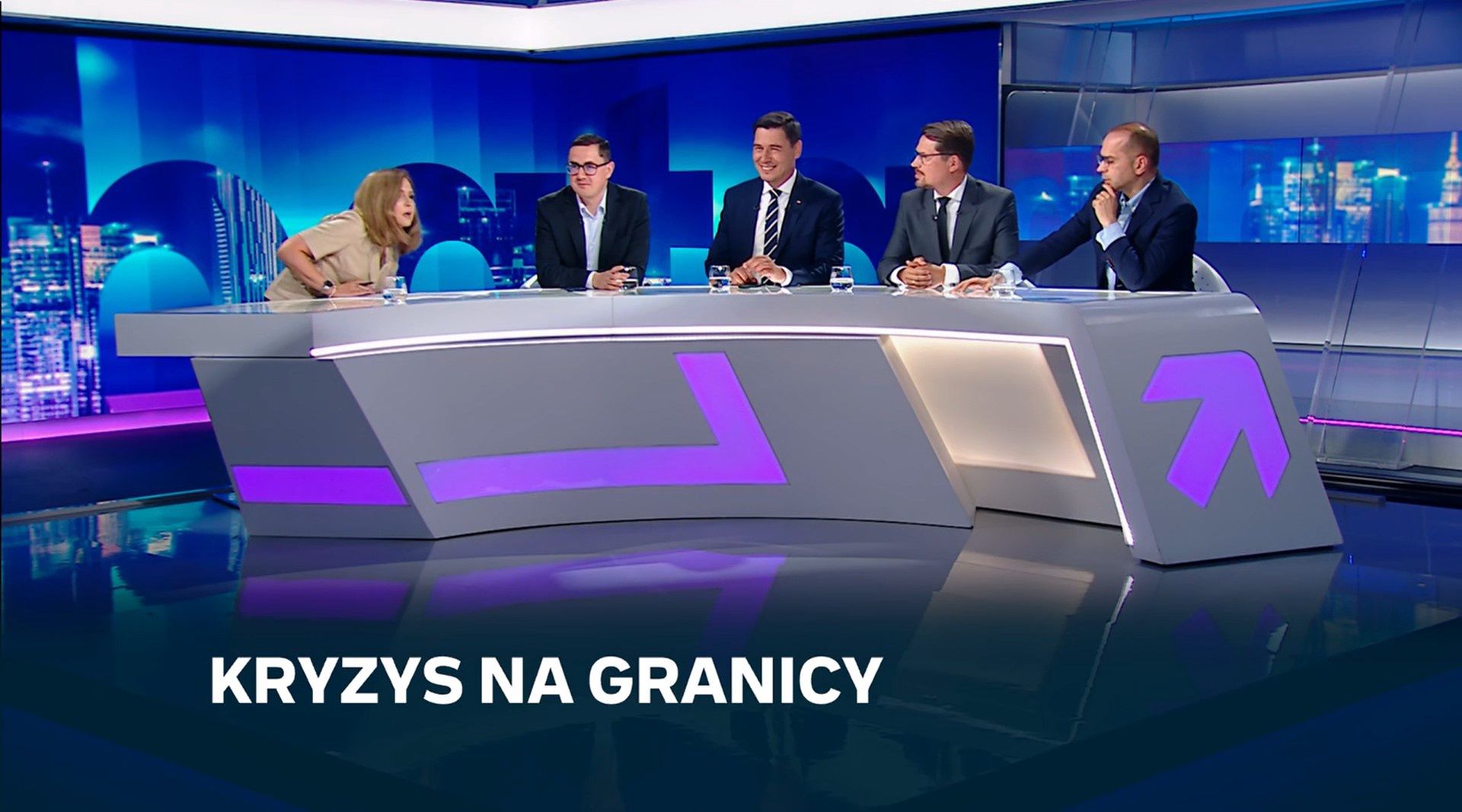 Kadr z programu "Debata dnia"