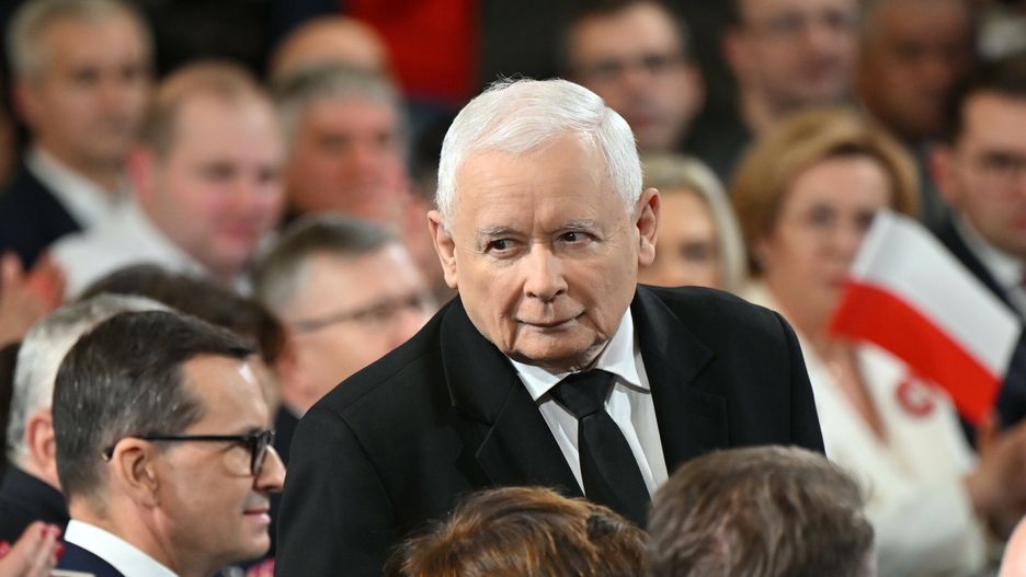 Przem�wienie Jaros?awa Kaczy?skiego w krakowskim Sokole
Fot. Artur Barbarowski/East News Krakow, 11.11.2023. Prezes PiS Jaroslaw Kaczynski (n/z) w krakowskim towarzystwie sportowym Sokol na ul. Pilsudskiego. Przemowienie prezesa Prawa i Sprawiedliwosci.
Artur Barbarowski
