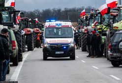 Wypadek na proteście rolników. 41-latka potrąciła policjanta