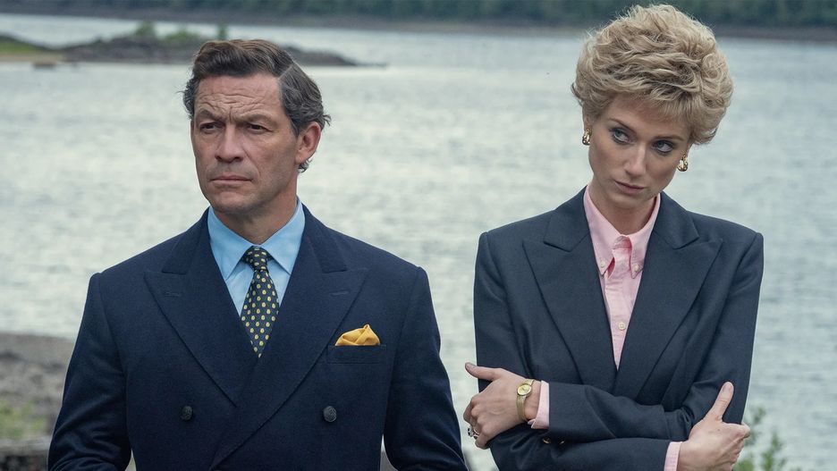 Dominic West i Elizabeth Debicki w serialu "The Crown"
