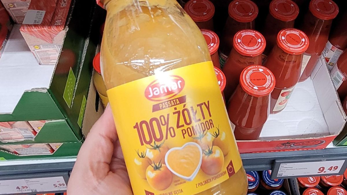 Passata z żółtych pomidorów to nowość w dyskontach