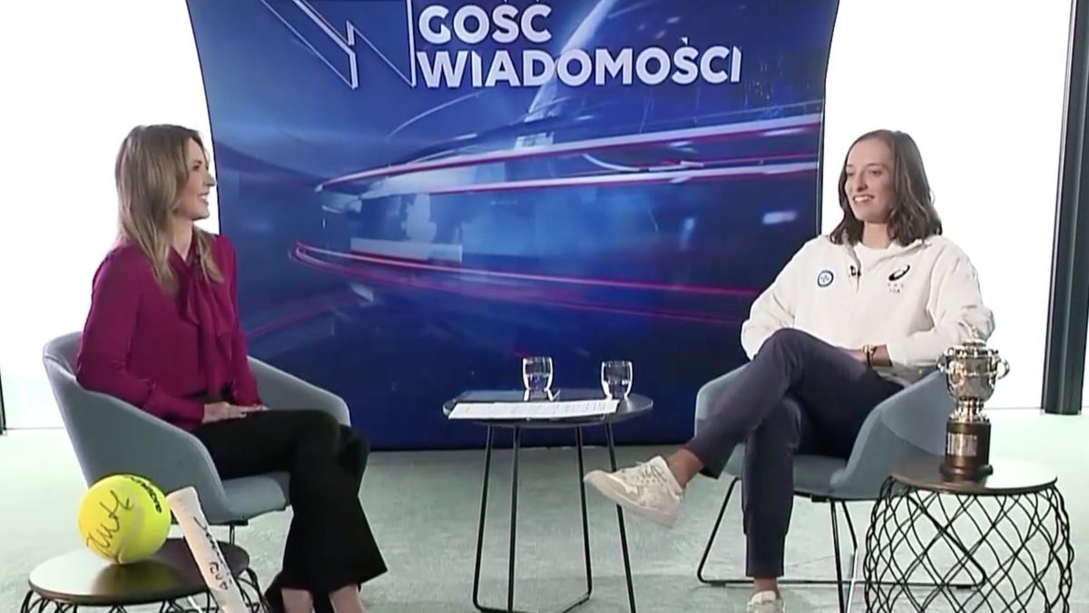Iga Świątek w programie "Gość Wiadomości"