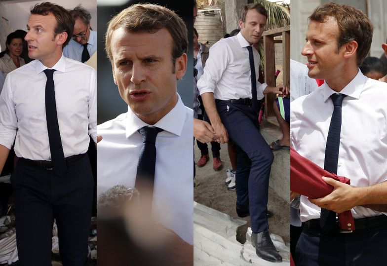Emmanuel Macron na Karaibach