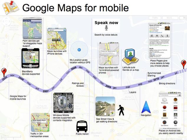 Z Google Maps na telefonie korzysta już 100 milionów ludzi!
