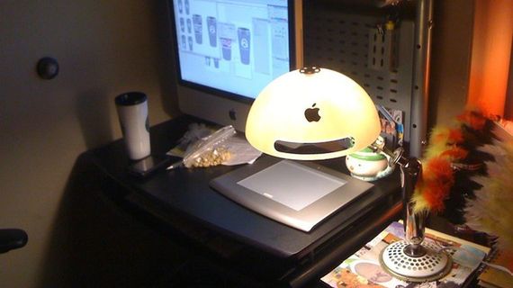 DIY - lampa na biurko z iMaca G4 1