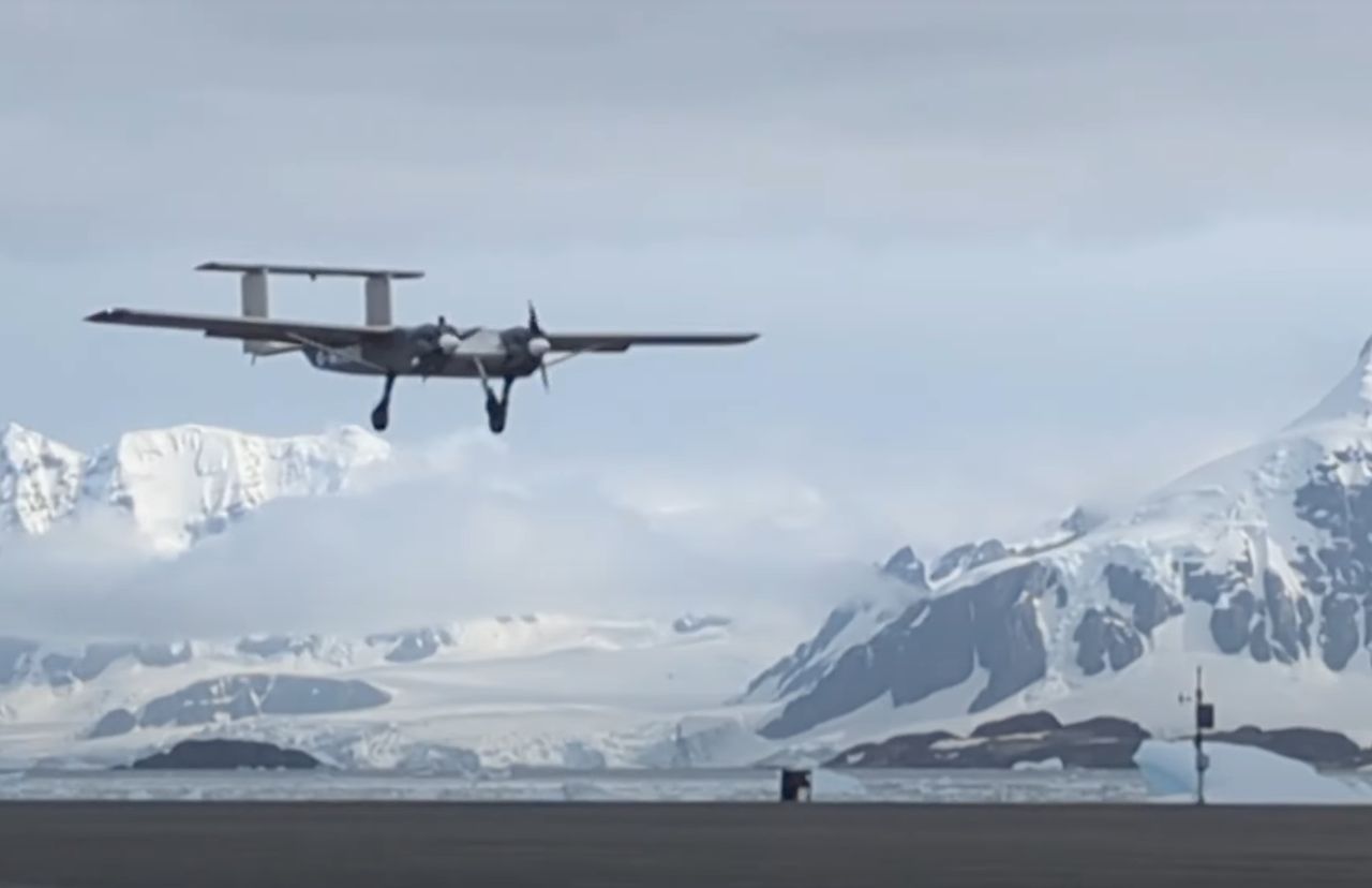 Unmanned aircraft flight over Antarctica