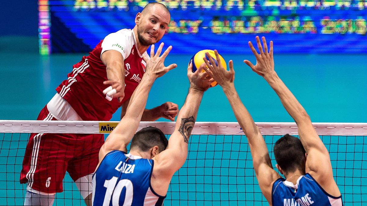 PAP / Maciej Kulczyński / Na zdjęciu: Bartosz Kurek w ataku