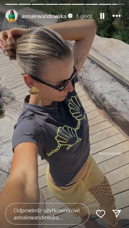 Anna Lewandowska w letniej stylizacji