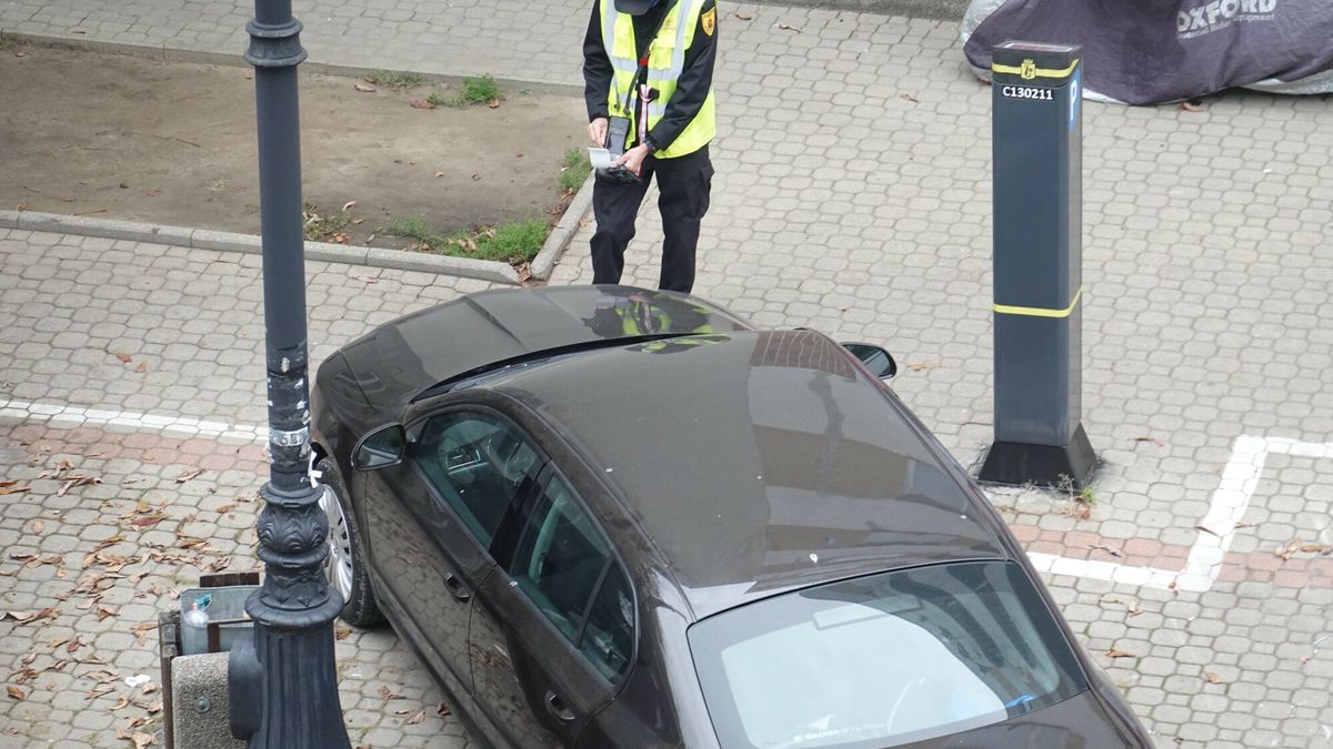 Wojtek Laski - r�?ne
Fot. Wojtek Laski / East News  Straz Miejska podczas wystawiania mandatow za brak oplaty za parkowanie, (obecnie mandat wynosi 250 PLN), ul. Narbutta, Mokotow, Warszawa, 23.10.2020.
Wojtek Laski