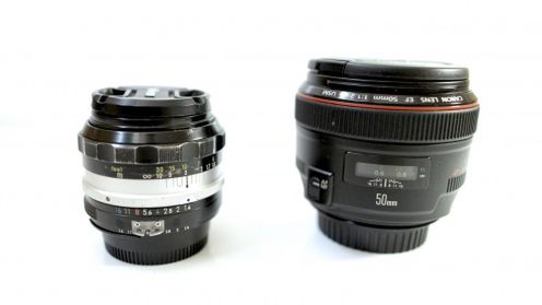 Canon 50 mm f/1.2L USM kontra stary Nikkor 50 mm f/1.4 [wideo] 1