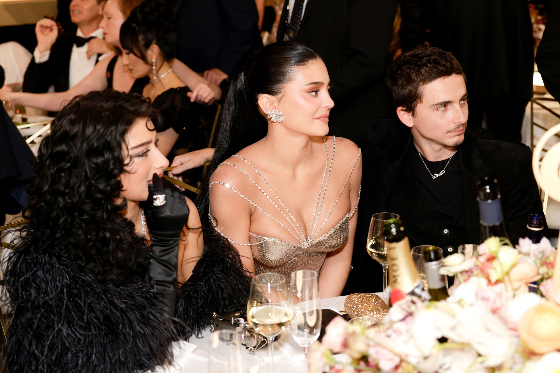 Kylie Jenner i Timothee Chalamet - Złote Globy 2026