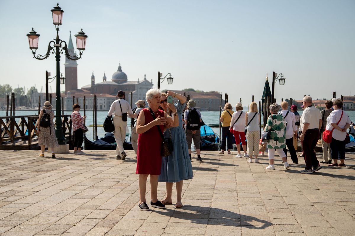 Turyści w Wenecji 