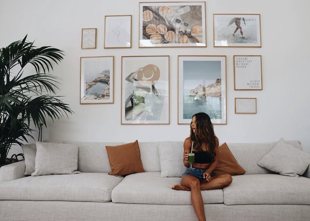 Wielka kanapa u Anny i Roberta Lewandowskich