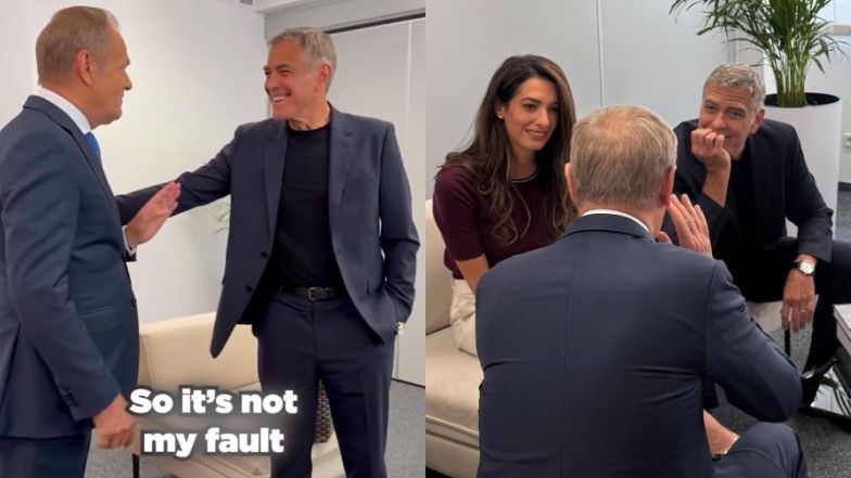 George Clooney, Amal Clooney, Donald Tusk

