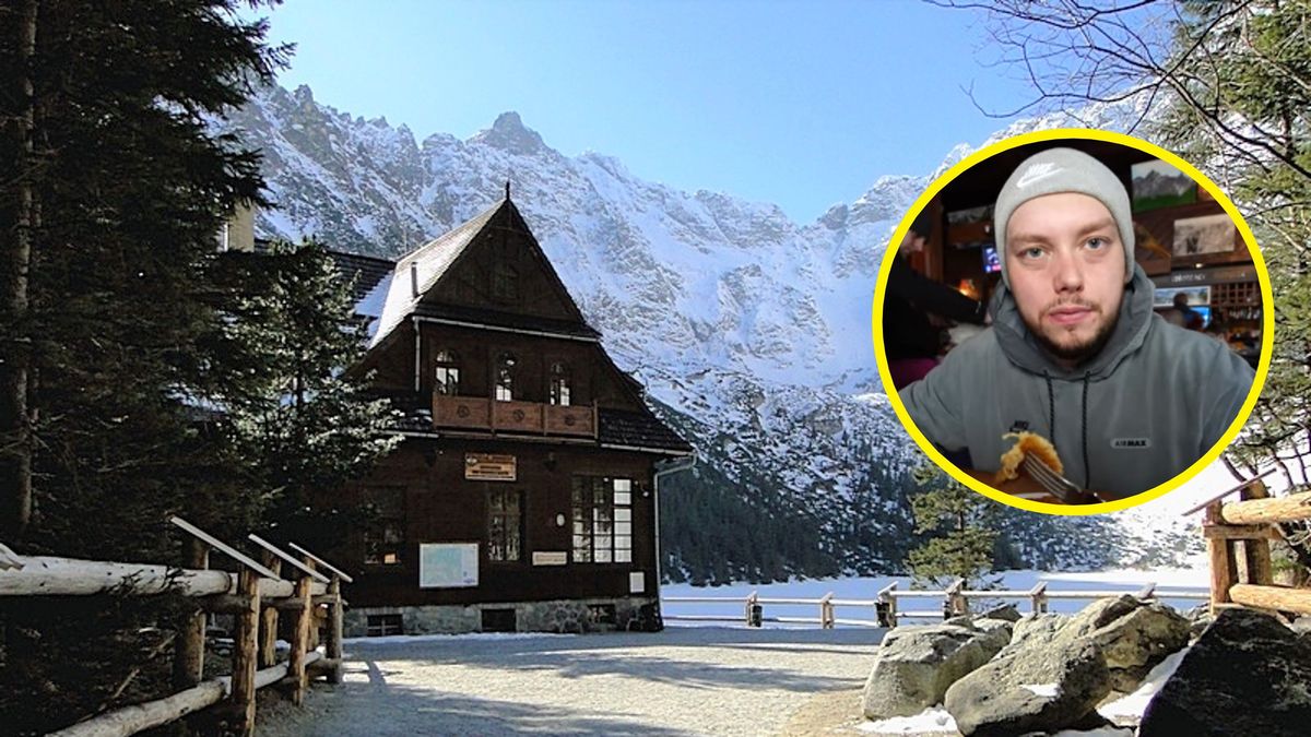 Youtuber poszedł sprawdzić, jak karmią w schronisku nad Morskim Okiem.