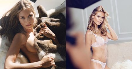 Naga Heidi Klum w futrze (FOTO)