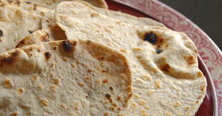 Mrożony chlebek chapati lub roti z pełnej pszenicy