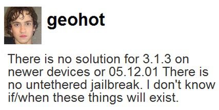 Jailbreak iPhoneOS 3.1.3 - kilka informacji
