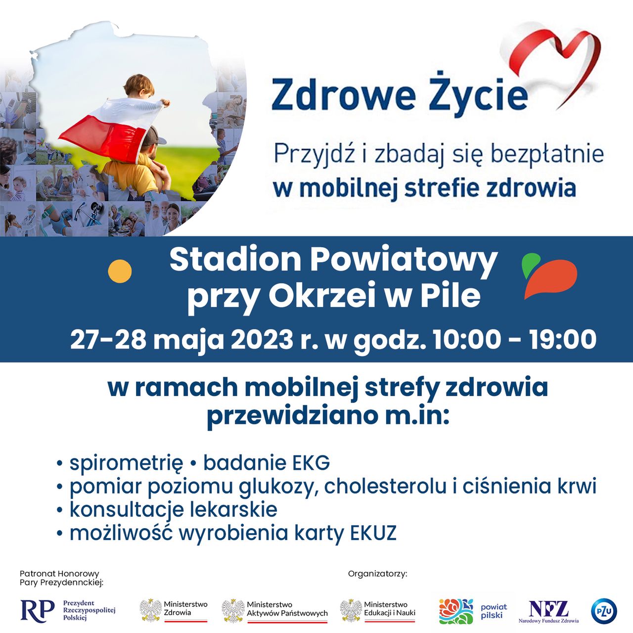 Mobilna Strefa Zdrowia na Stadionie Powiatowym przy Okrzei w Pile