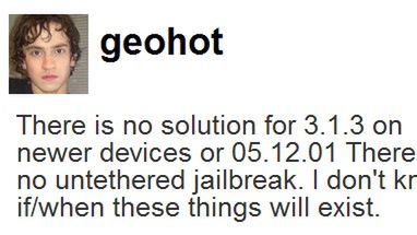 Jailbreak iPhoneOS 3.1.3 - kilka informacji 1