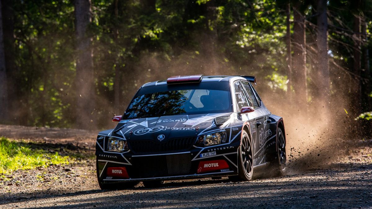 Materiały prasowe / Jakub Rozmus / Jakub Brzeziński podczas Rajdu Dolnośląskiego