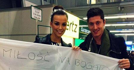 Miss Polonię na lotnisku przywitał... Lewandowski!