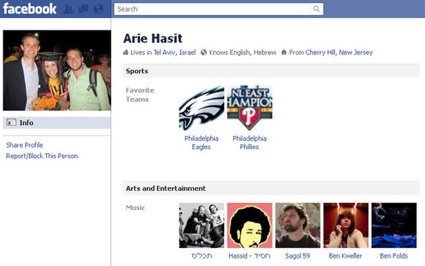 Arie Hasit na Facebooku