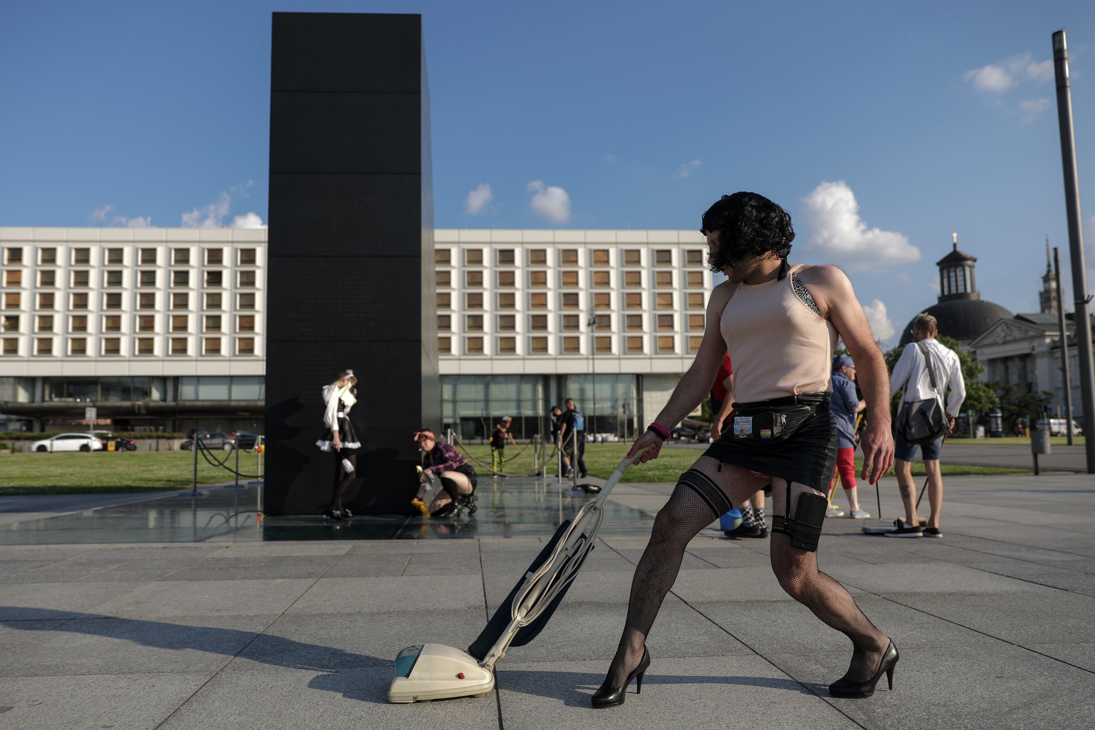 Happening pod Pomnikiem Smoleńskim 