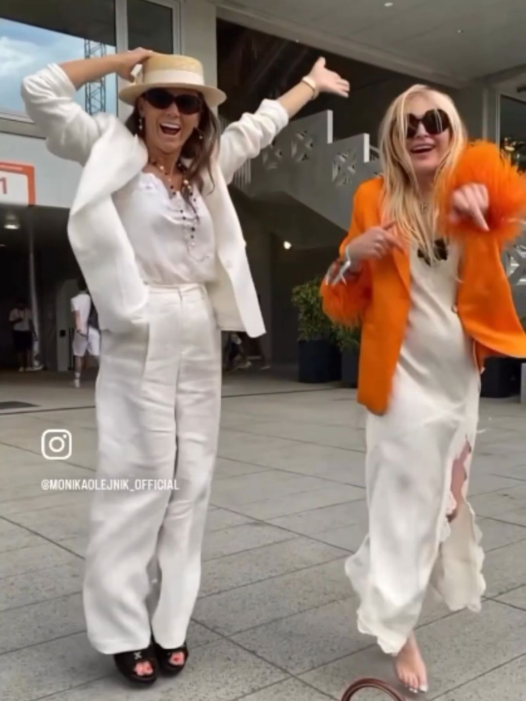 Monika Olejnik i Kinga Rusin 