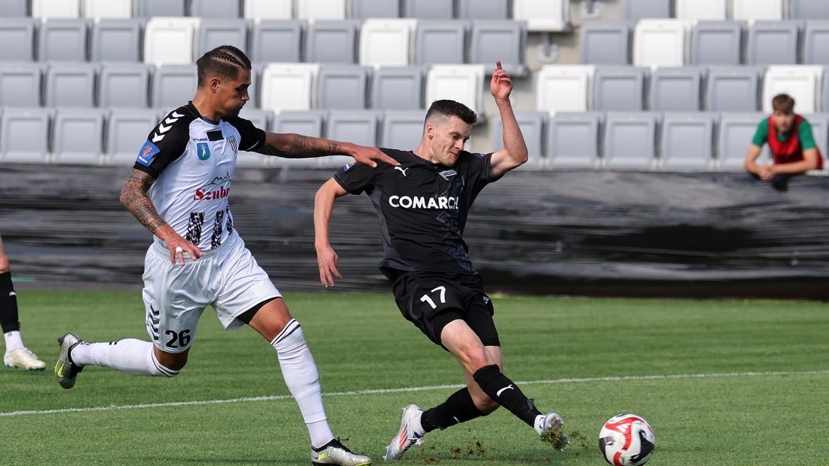 PAP / Grzegorz Momot / Na zdjęciu: piłkarze Sandecji i Cracovii