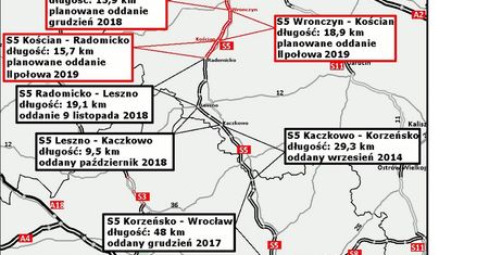 Kolejne kilometry ekspresówki z Poznania do Wrocławia oddane