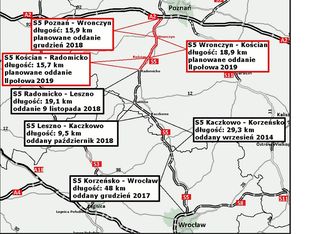 Kolejne kilometry ekspresówki z Poznania do Wrocławia oddane