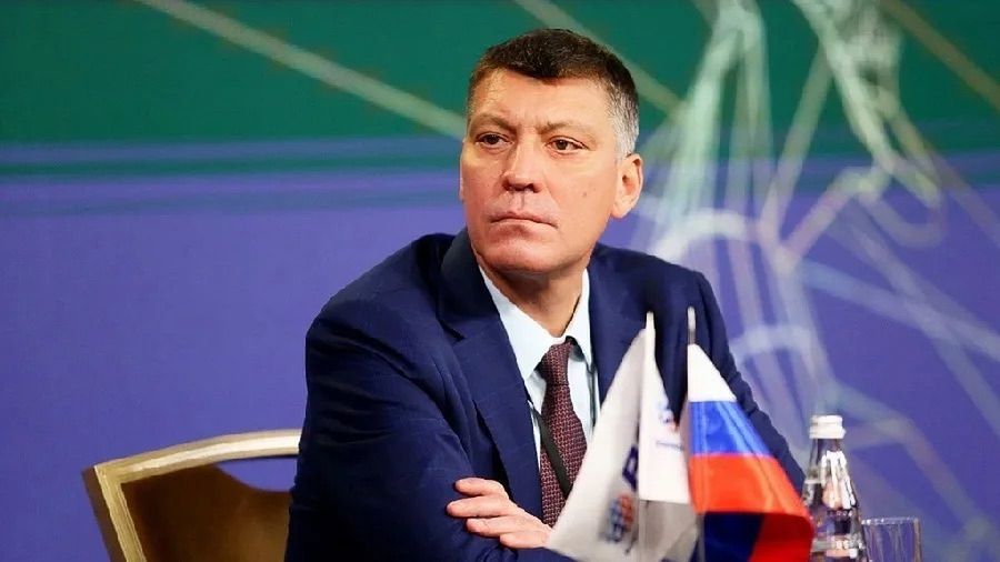 Instagram / belogorievolley / Sekretarz Wszechrosyjskiej Federacji Siatkówki Aleksander Jaremienko