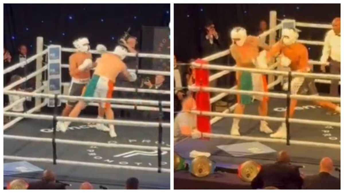 Twitter / TheSunFootball / Na zdjęciu: Curtis Davies znokautował Paddy'ego Kenny'ego