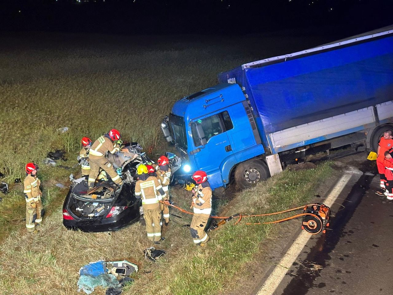 Tragiczny wypadek na DK 94. Czołówka kilkanaście minut po północy