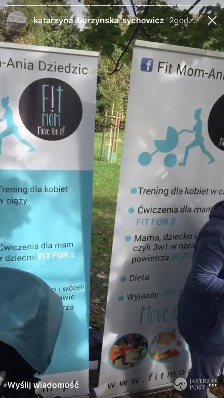 Kasia Burzyńska na treningu Fit mam