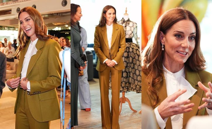Kate Middleton w garniturze od Victorii Beckham